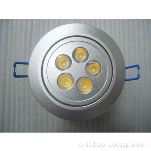 5W Pure White High Power LED Ceiling Down light with CE ROHS